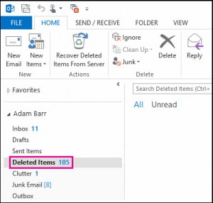 recover deleted items from server outlook mac
