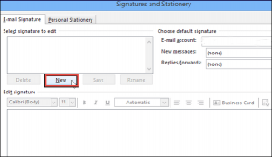 how to add signature in outlook for all emails