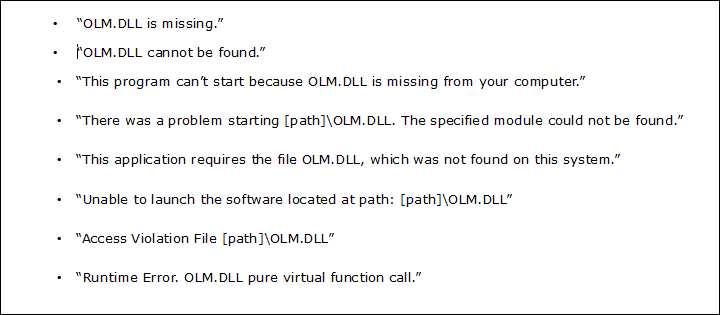 Fix Olm Dll Not Found Different Methods To Resolve Missing Error