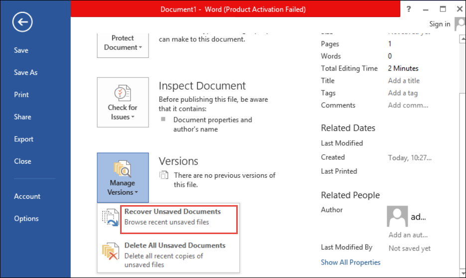 Recover Unsaved Word Document Using Manual Automated Method