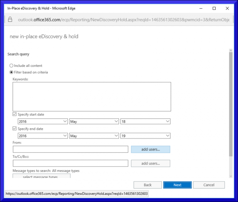 download microsoft office 365 ediscovery export tool