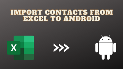 import contacts from excel to android