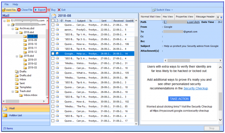 How To Import Email Folder Structure From Thunderbird To PST