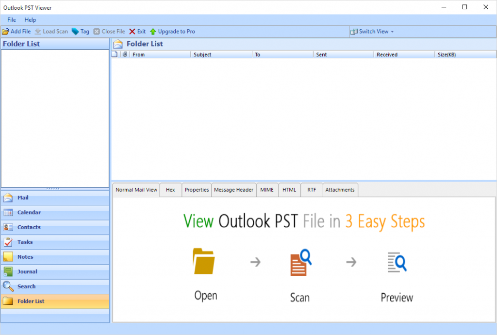 View Outlook Mail In Browser Open PST Emails In HTML Format