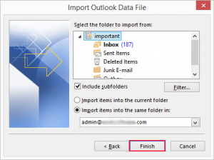 how to import olm to windows outlook 2016