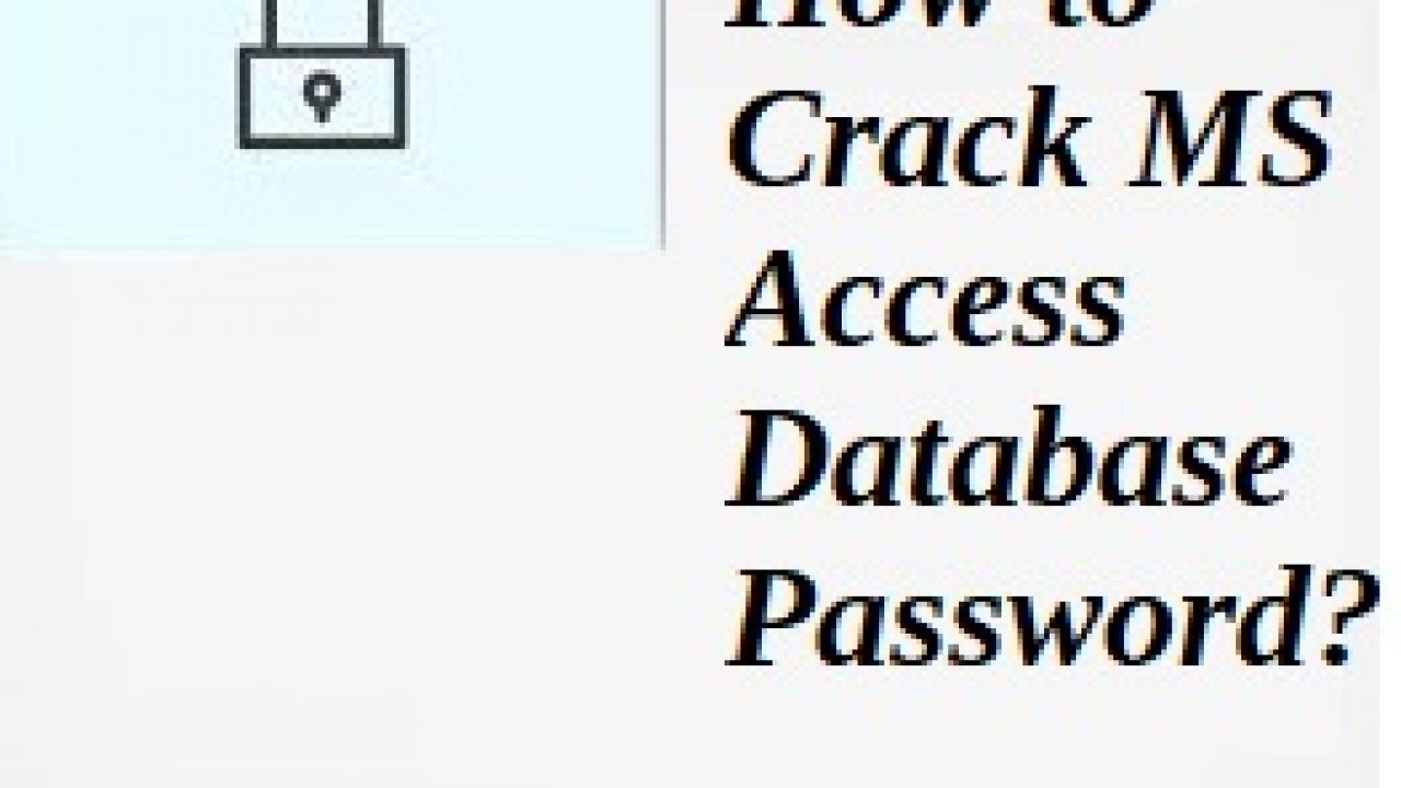 ms access password crack