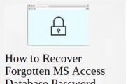 recover forgotten password