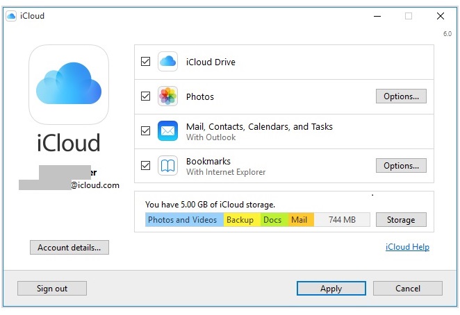 add icloud email account in outlook for mac