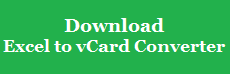 Free Download Excel to vCard Converter