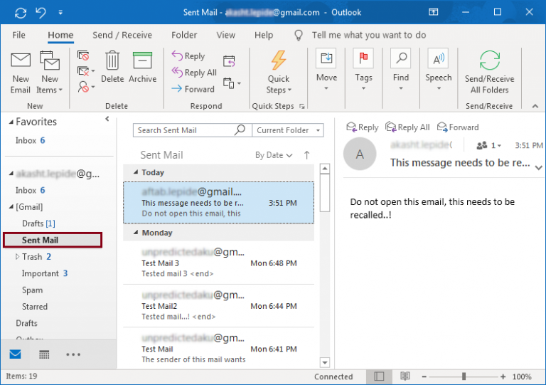 Recall Email Message In Outlook 2019 2016 2013 How To Guide 4471