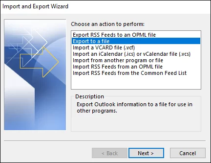 export thunderbird emails to outlook
