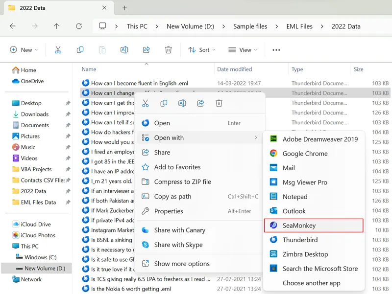 how to print eml files in windows 10