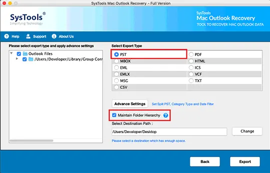 choose PST option