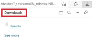 backup email from roundcube