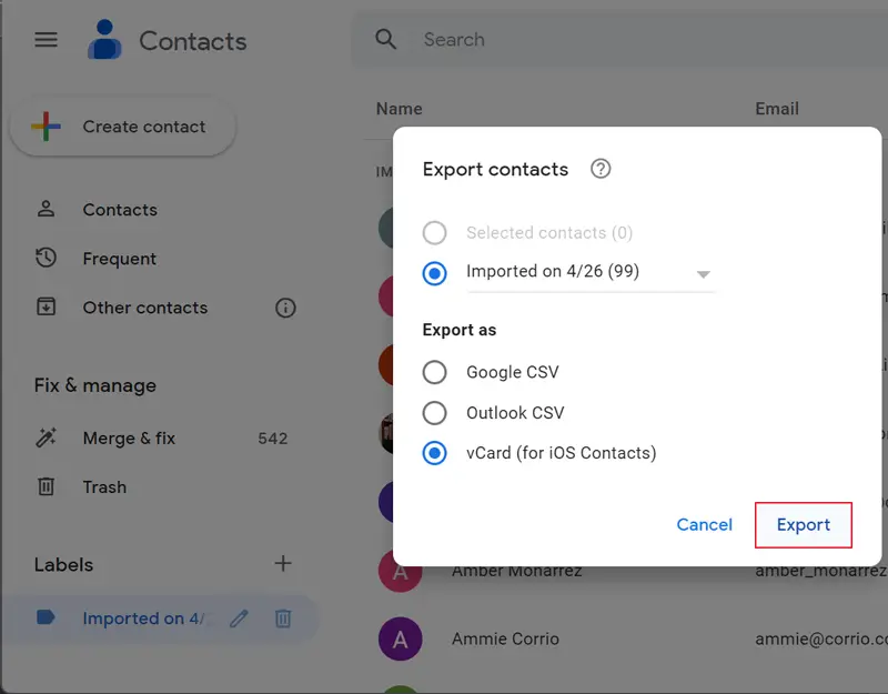 how to transfer contacts from excel to android phone directly