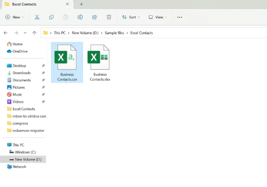 import contacts from excel