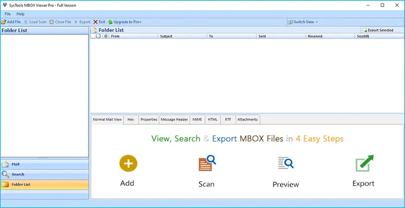 Browse MBOX File