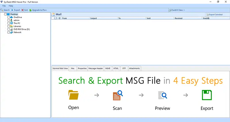 Конвертер файла MSG в PDF