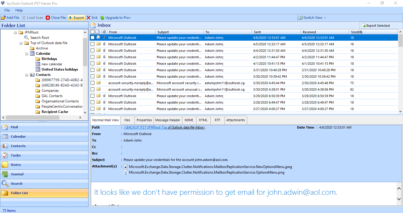 Extract Calendar From PST File How to Separate View Outlook Calendar