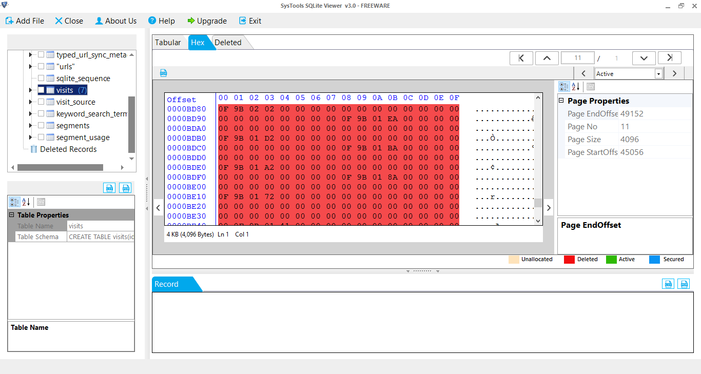 View SQLite File