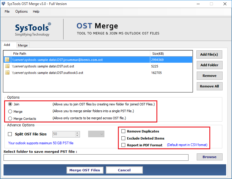 merging ost and pst mail outlook 365