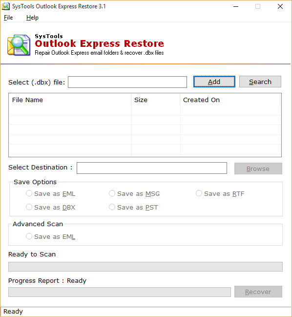 Outlook Express Recovery Tool